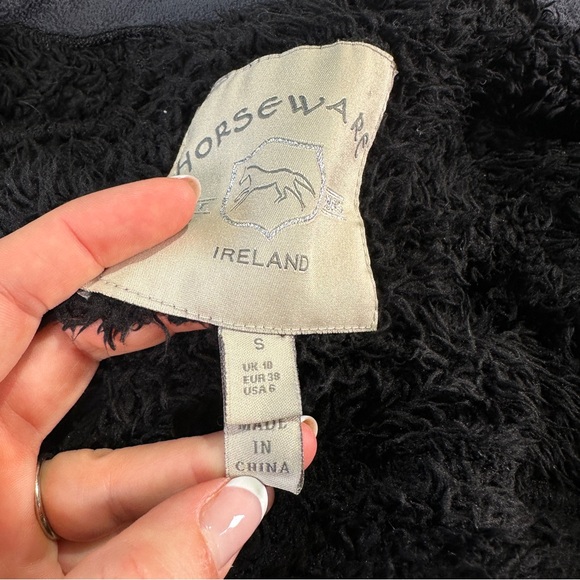 Horseware Ireland cozy sherpa jacket mixed media fleece zip front women’s small - Picture 10 of 15